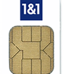 Simkarte 1&1 in weiß