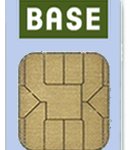 Simkarte BASE in himmelblau